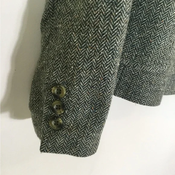 LL Bean Wool Herringbone Blazer - Picture 3 of 6